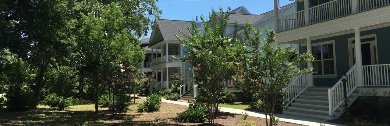 Riverland Park community homes surrounded by mature trees